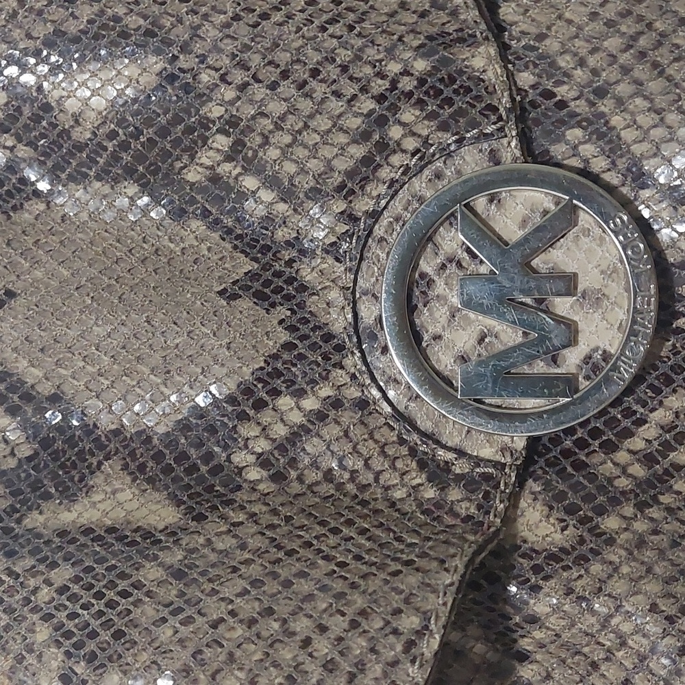 Michael Kors Snakeskin Satchel - Picture 2 of 12